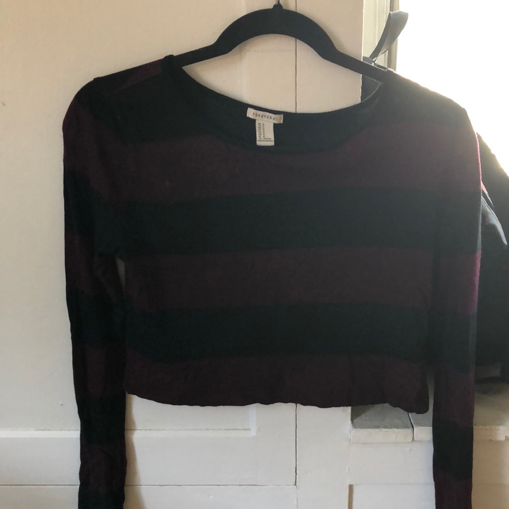 Maroon and Black long sleeve